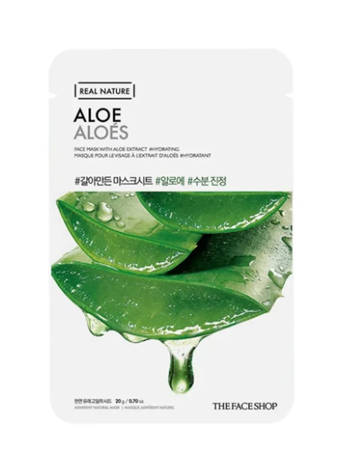 ذا فيس شوب Real Nature Aloe Face Mask